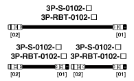 センサケーブル　3P-S-0102/3P-RBT-0102