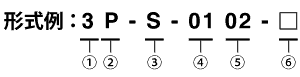形式例：3P-S-0102-□