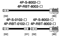 VS-12PB延長センサケーブル4P-S-8002/4P-RBT-8002/4P-S-1002/4P-RBT-0102