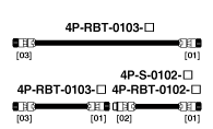 センサケーブル　4P-RBT-0103/4P-S-0102/4P-RBT-0102