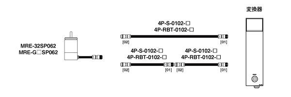 延長センサケーブル4P-S-0102/4P-RBT-0102
